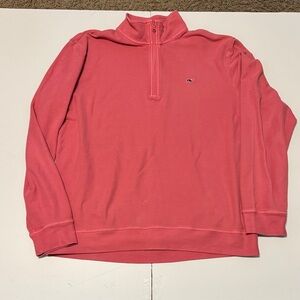 Vineyard Vines pink Quarter-Zip Sweater Large